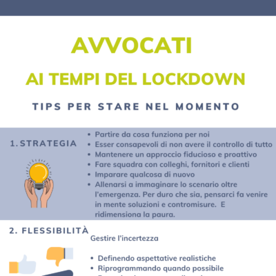 Infografica Avvocati ai tempi del lockdown