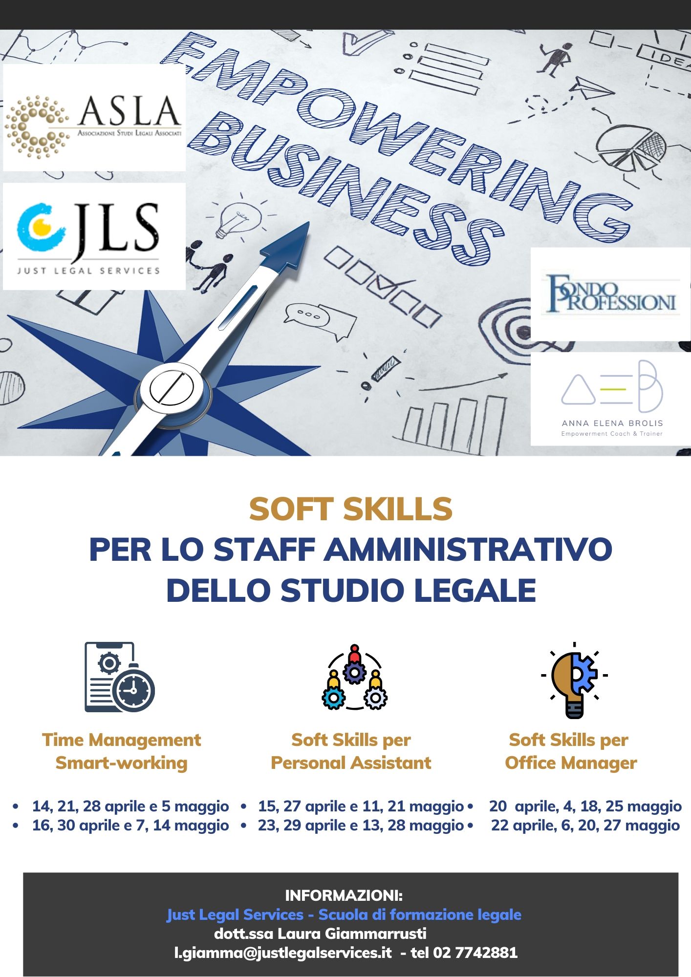 Soft Skills per lo staff amministrativo dello studio legale (in smart-working)