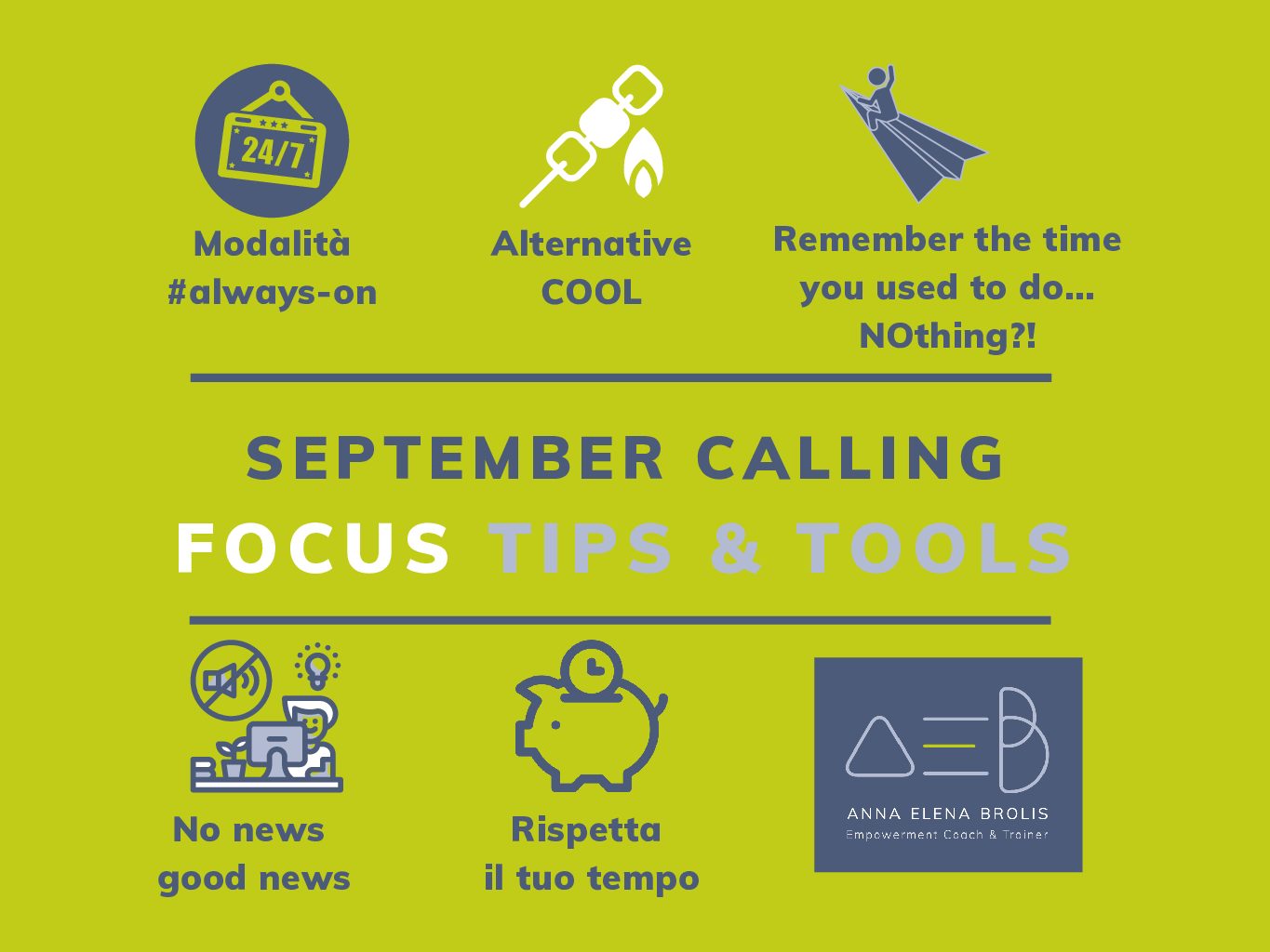 September calling focus: tips & tools