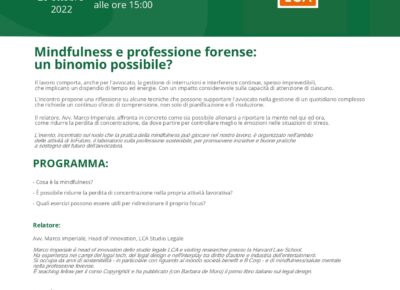 Mindfulness e professione forense: un binomio possibile?