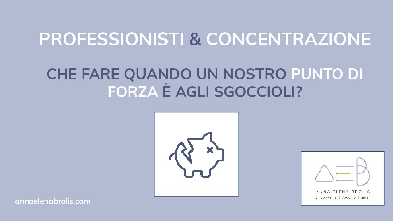 La concentrazione è un punto di forza per i professionisti!