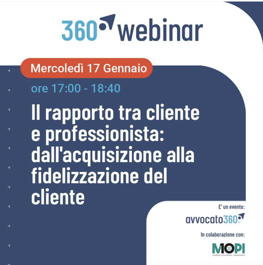 Il rapporto tra cliente e professionista: dall’acquisizione alla fidelizzazione