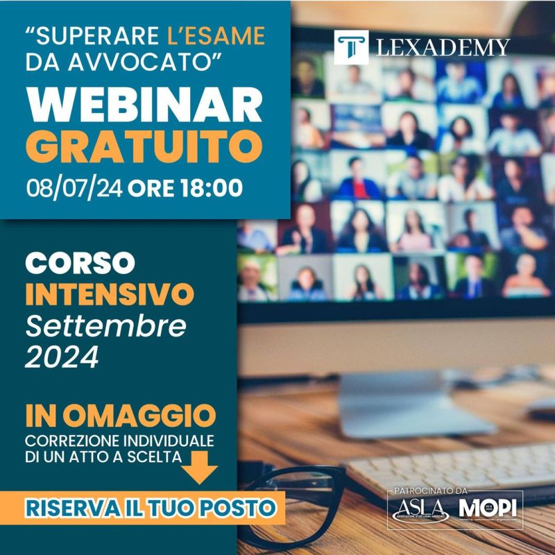 L’estate prima dell’esame di abilitazione alla professione forense…